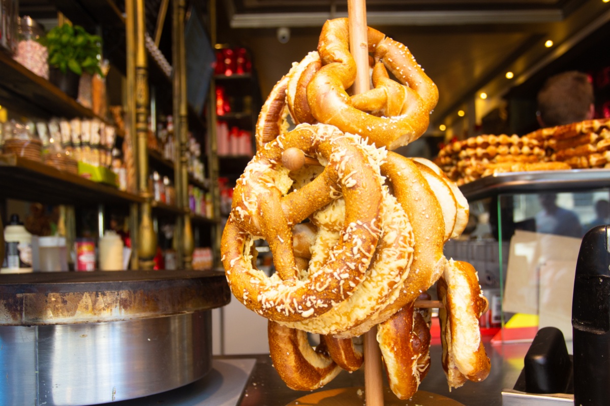 Pretzels tradicionales al estilo bávaro