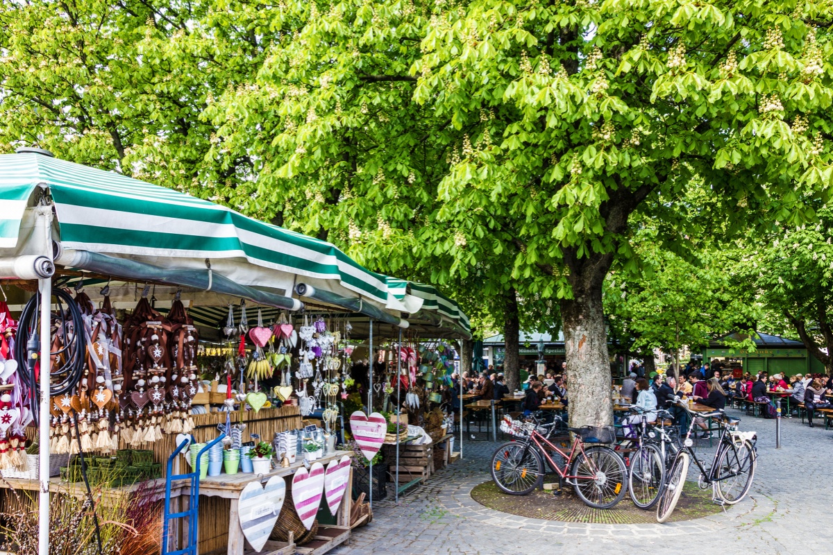 Viktualienmarkt, el famoso mercado gourmet de Múnich